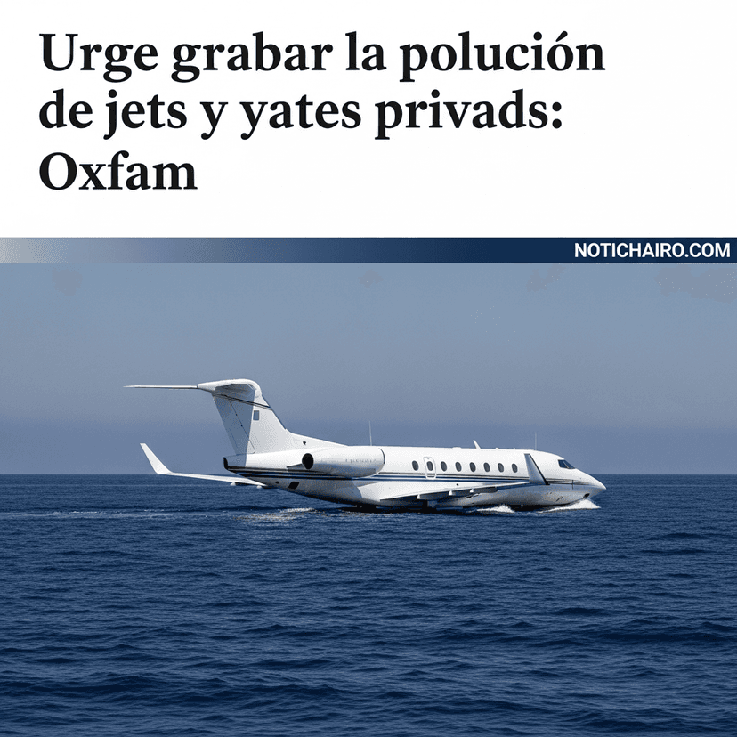 Urge gravar la polución de jets y yates privados: Oxfam