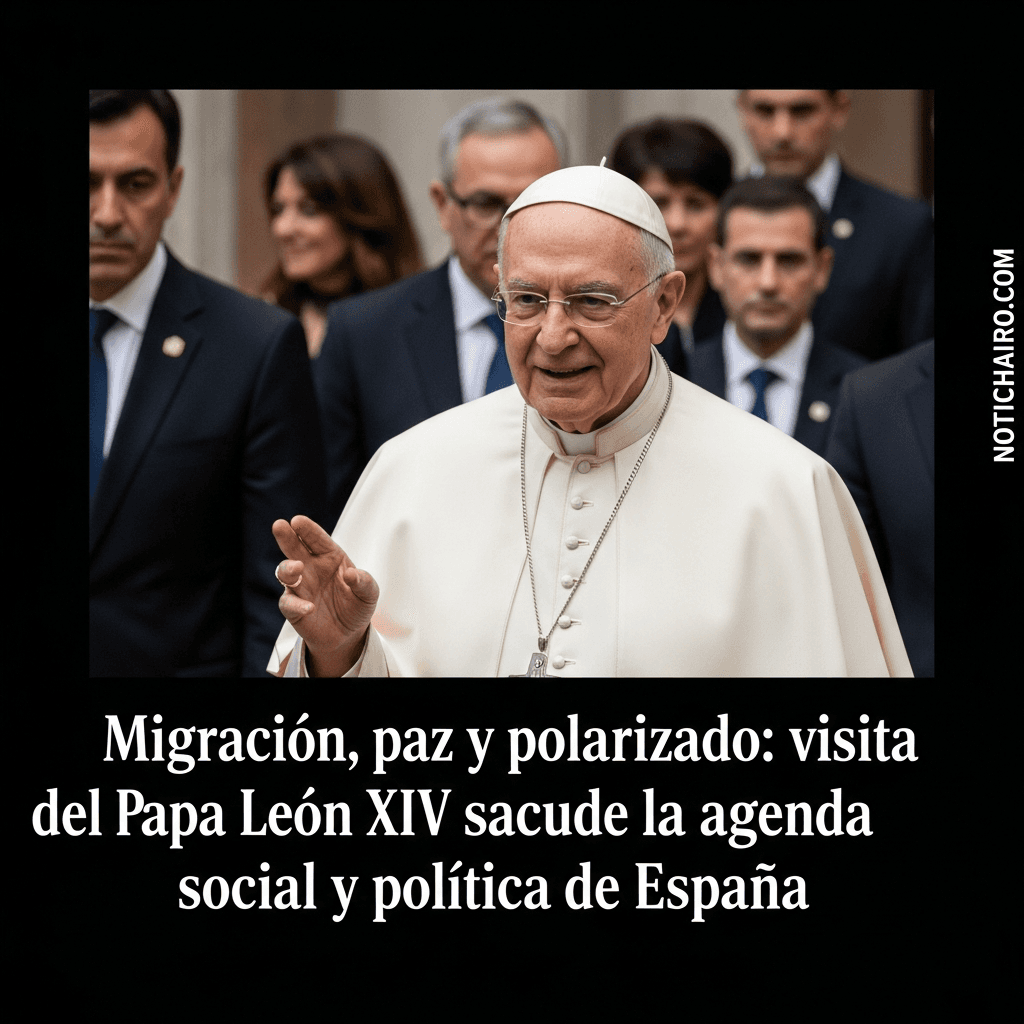 Migración, paz y polarización: visita del papa León XIV sacude la agenda social y política de España