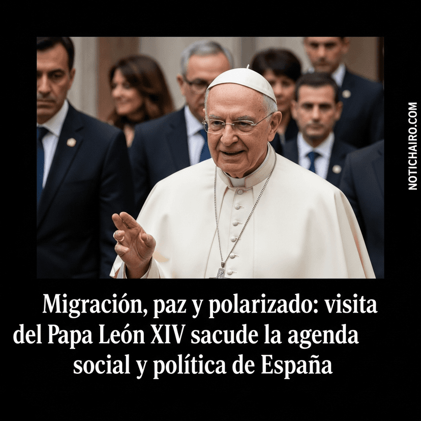 Migración, paz y polarización: visita del papa León XIV sacude la agenda social y política de España