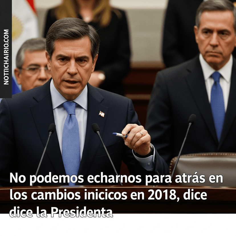 No podemos echarnos para atrás en los cambios iniciados en 2018, dice la Presidenta