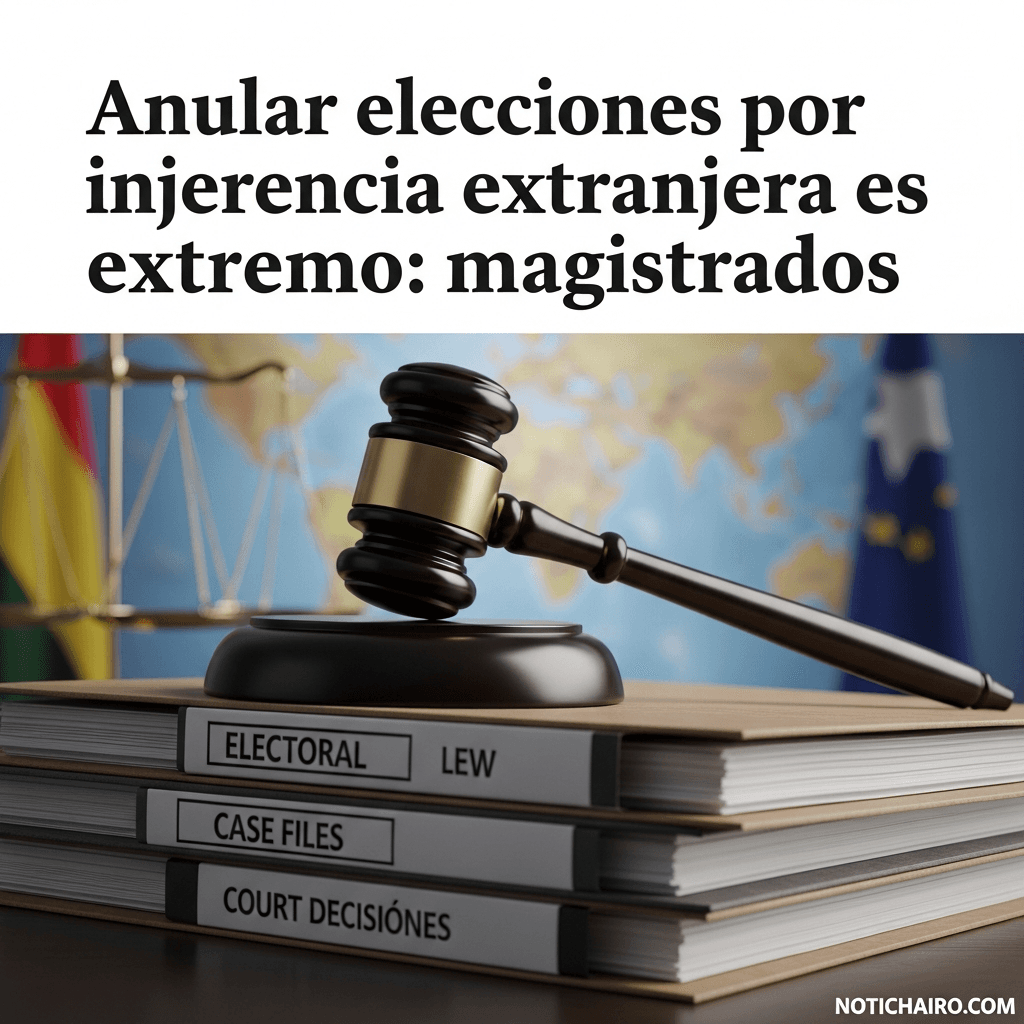 Anular elecciones por injerencia extranjera es extremo: magistrados