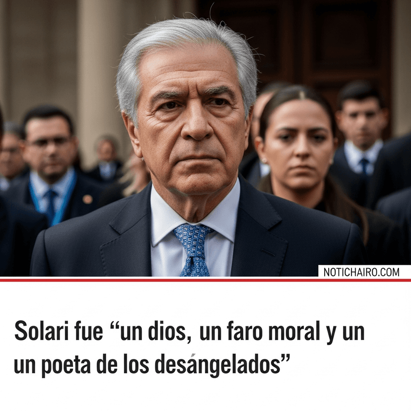 Solari fue “un dios, un faro moral y un poeta de los desangelados”