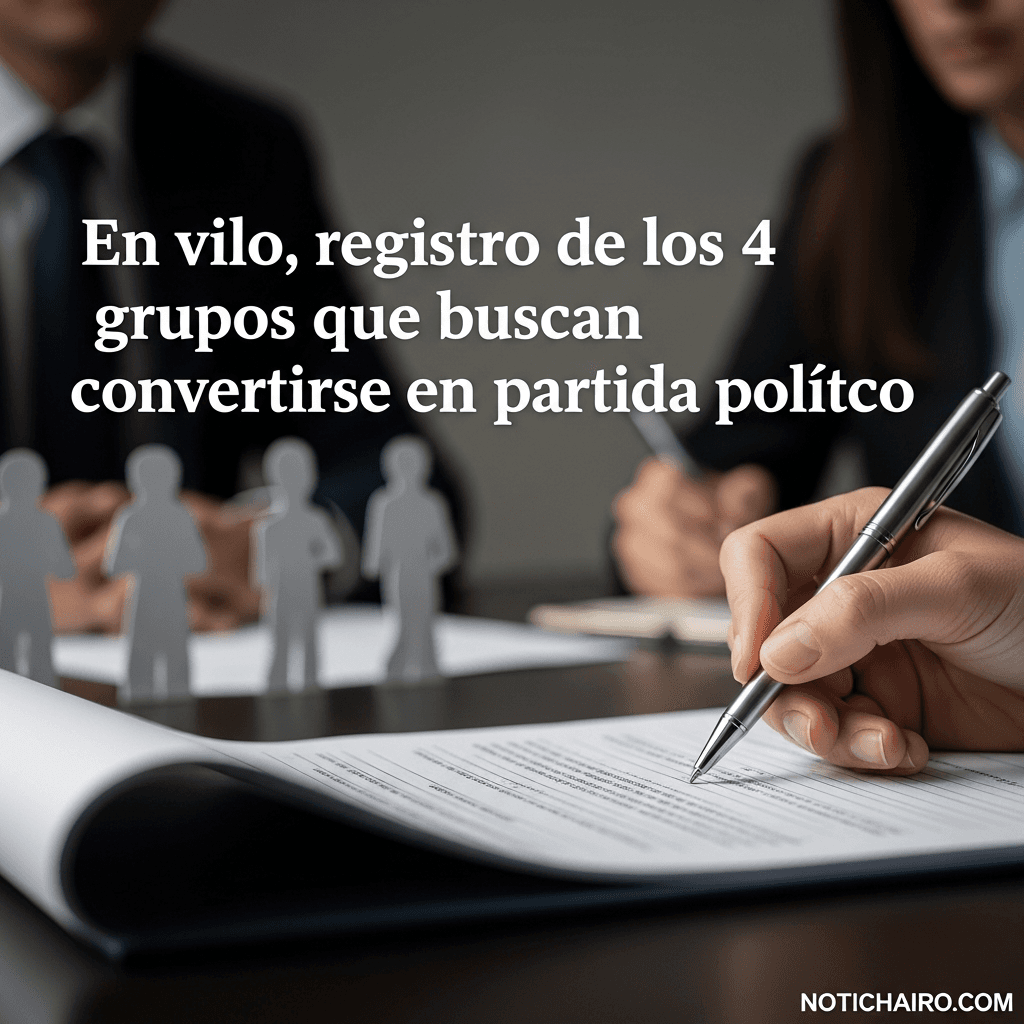 En vilo, registro de los 4 grupos que buscan convertirse en partido político