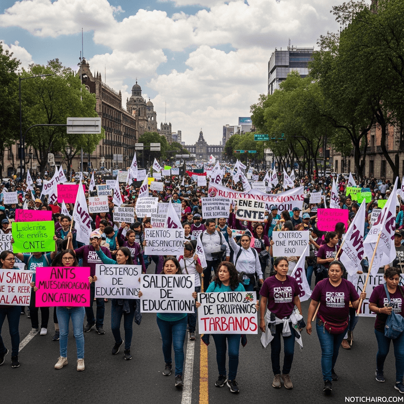 La CNTE se manifiesta