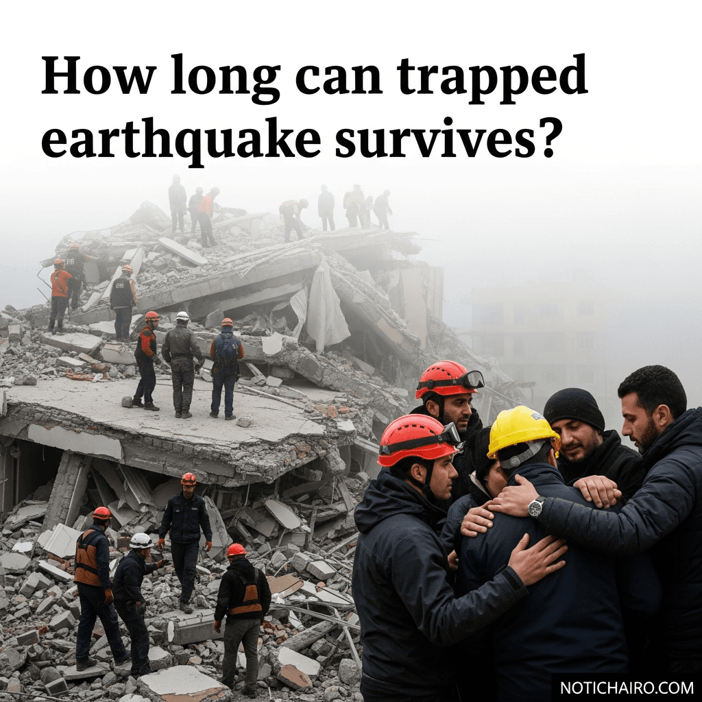 ¿Cuánto tiempo pueden sobrevivir las víctimas atrapadas tras un terremoto?