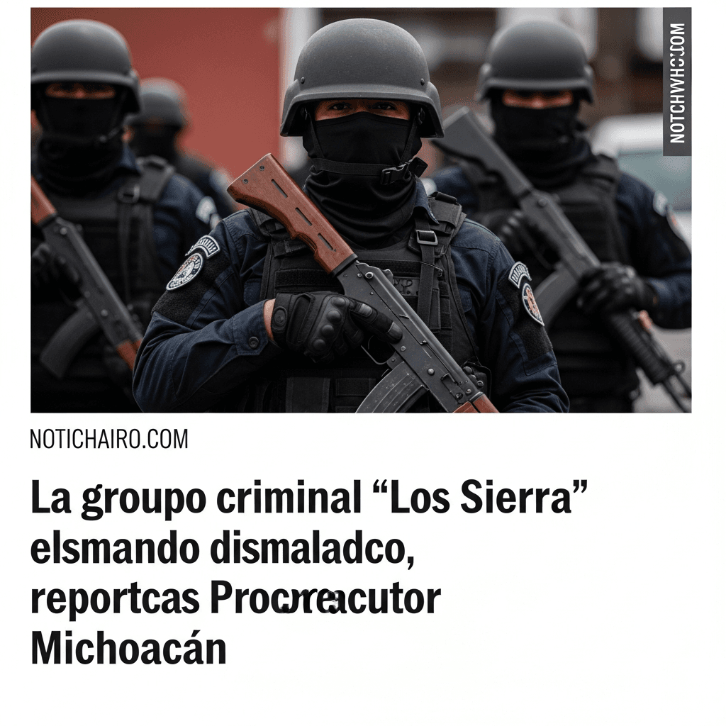 Grupo delictivo de 'Los Sierra' está desarticulado, informa la Fiscalía de Michoacán