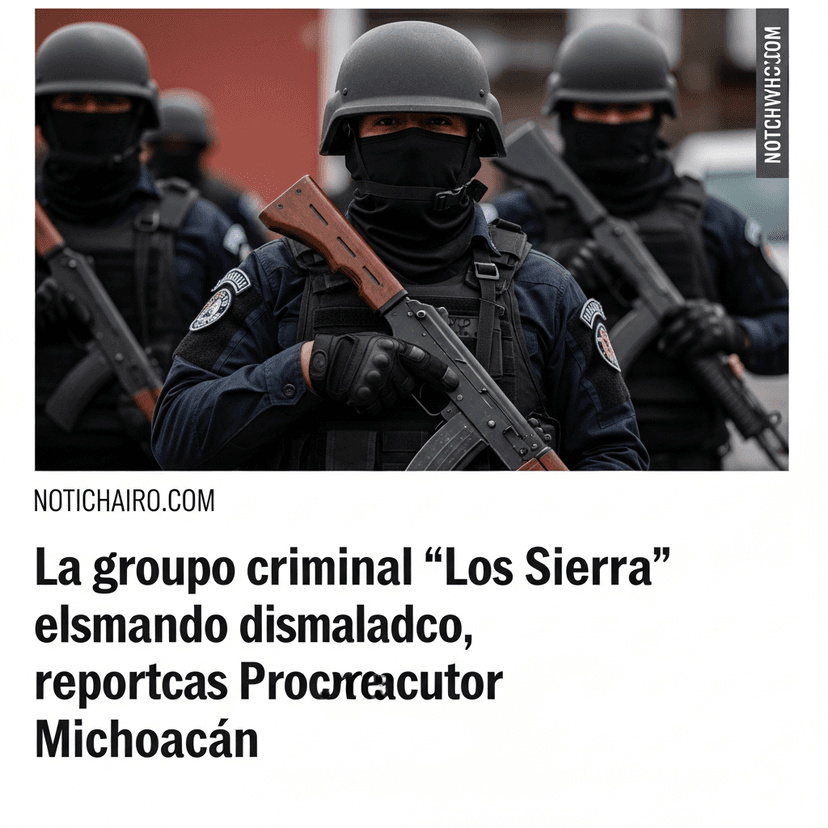 Grupo delictivo de 'Los Sierra' está desarticulado, informa la Fiscalía de Michoacán