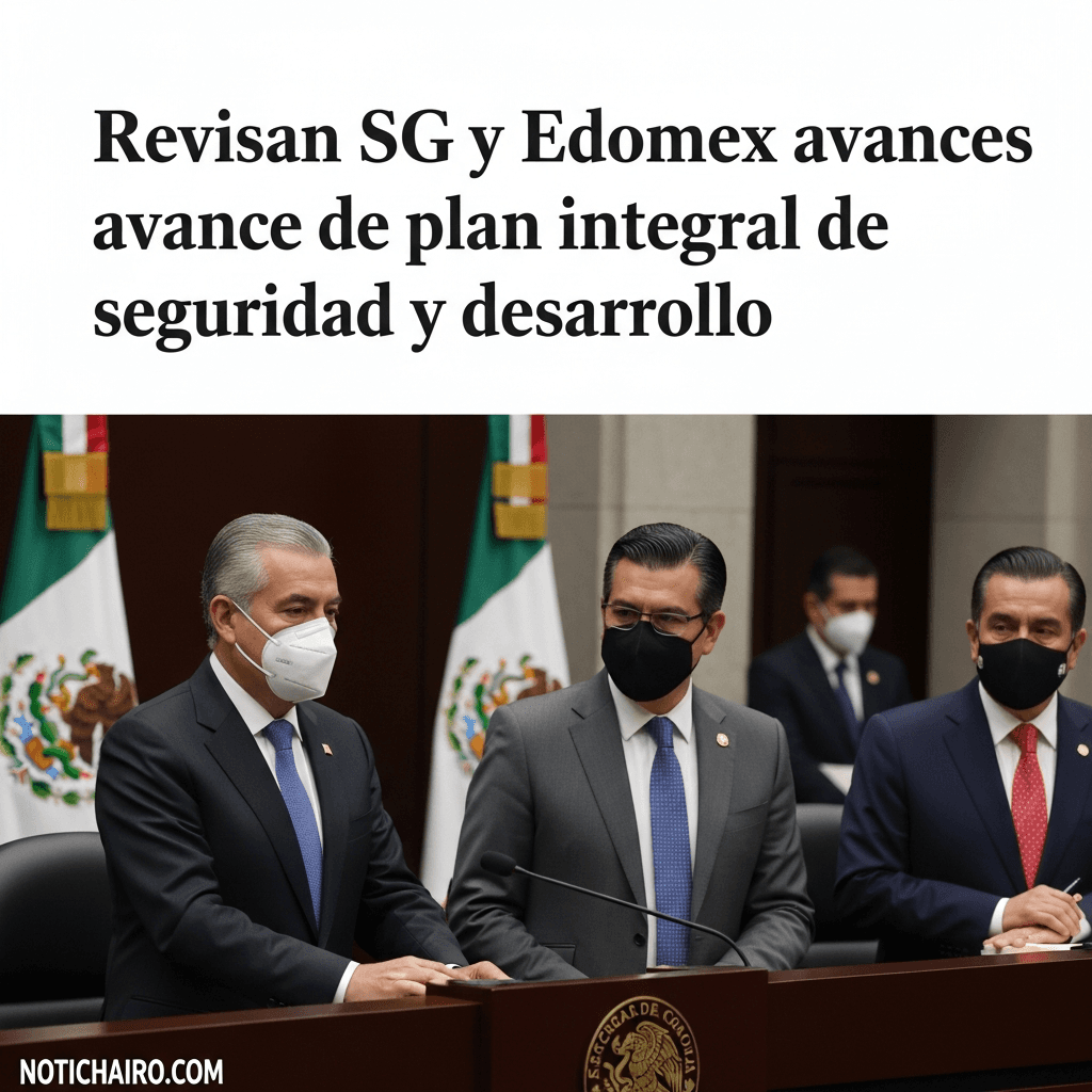 Revisan SG y Edomex avances de plan integral de seguridad y desarrollo