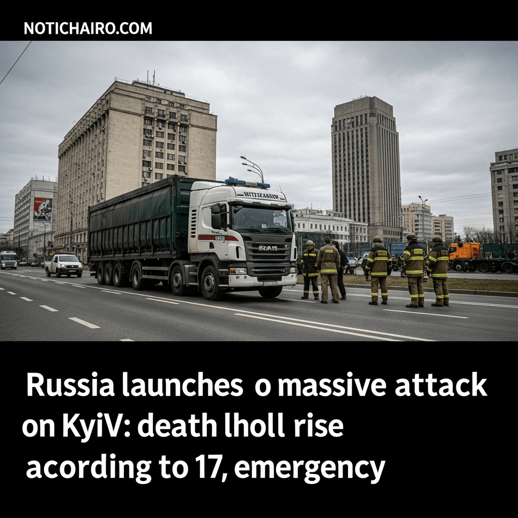 Rusia lanza un ataque masivo contra Kiev: suben a 17 los muertos, según los servicios de emergencia
