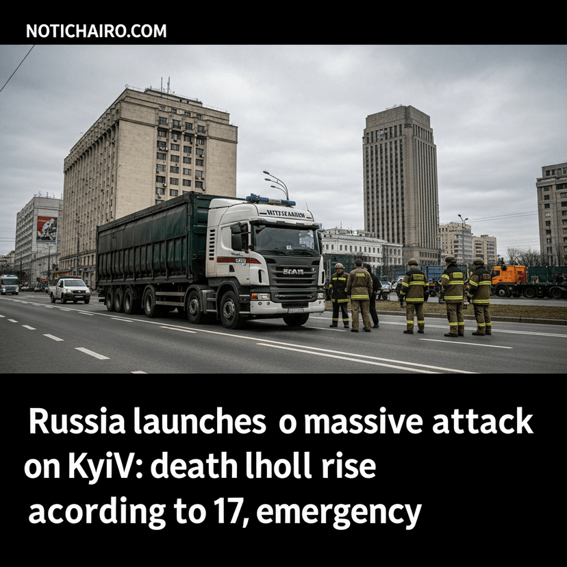 Rusia lanza un ataque masivo contra Kiev: suben a 17 los muertos, según los servicios de emergencia