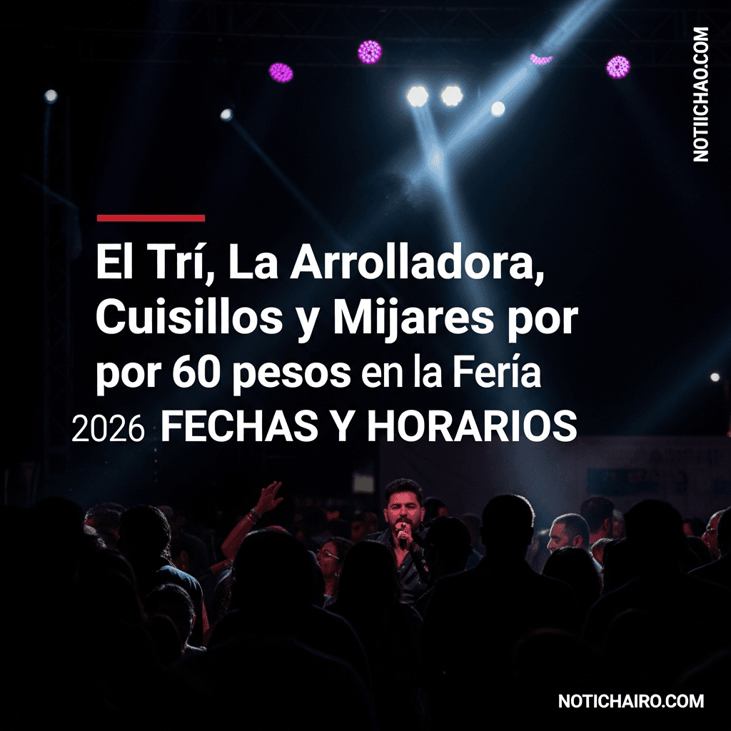 El Tri, La Arrolladora, Cuisillos y Mijares por 60 pesos en la Feria Silao 2026 | FECHAS Y HORARIOS