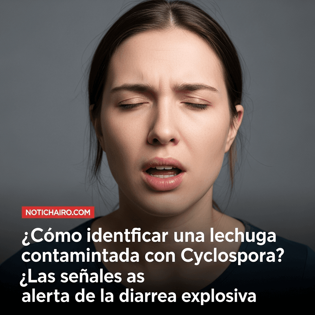 ¿Cómo identificar una lechuga contaminada con Cyclospora? Las señales de alerta de la diarrea explosiva
