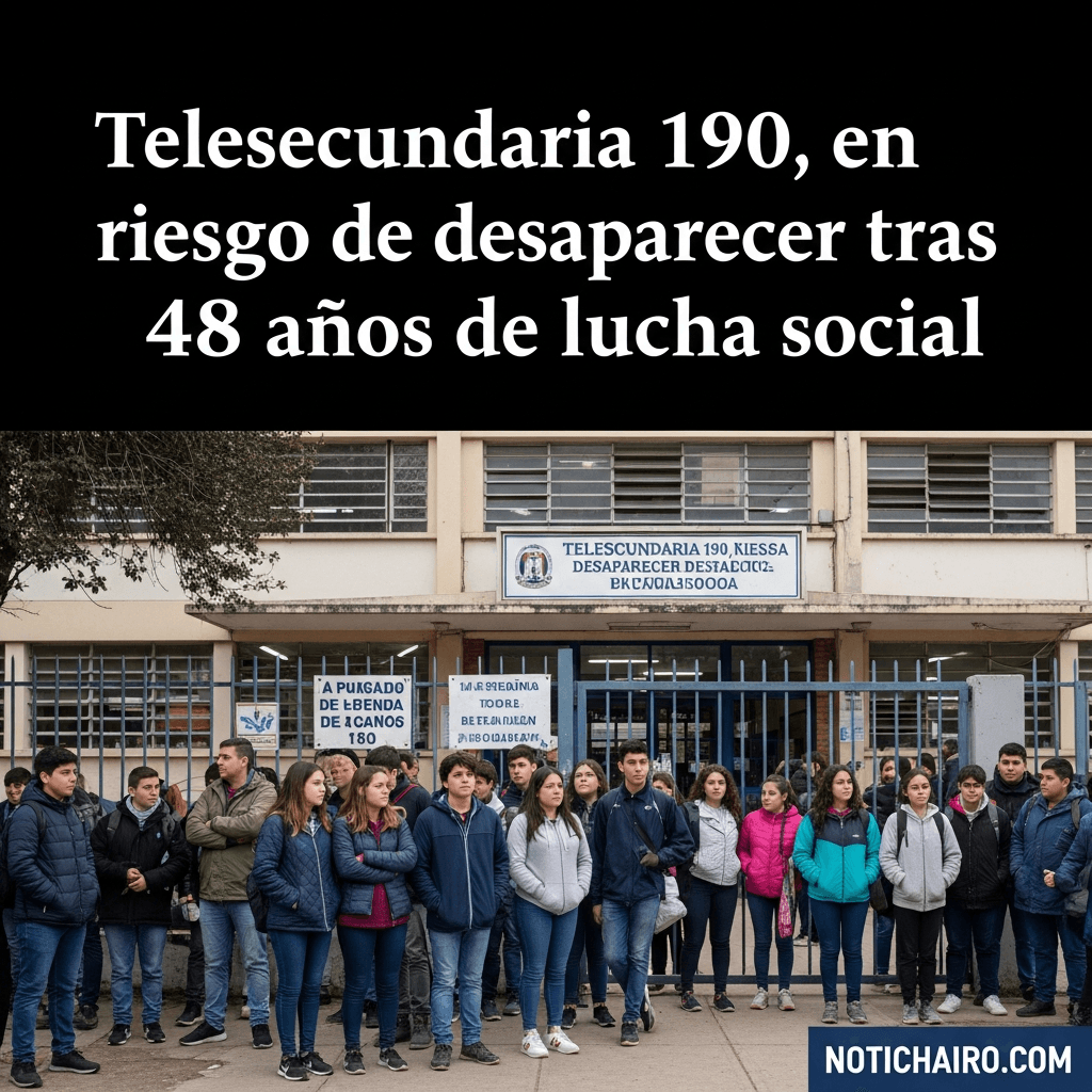 Telesecundaria 190, en riesgo de desaparecer tras 48 años de lucha social