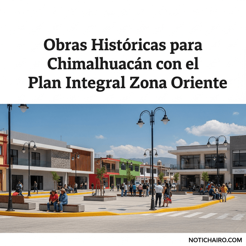 Obras Históricas para Chimalhuacán con el Plan Integral Zona Oriente