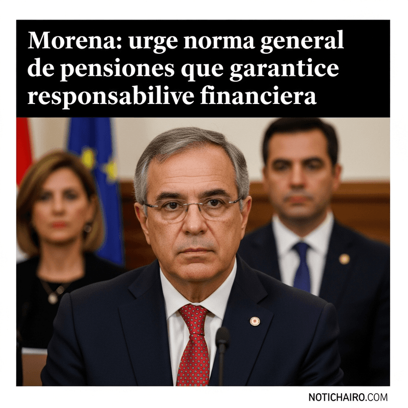 Morena: urge norma general de pensiones que garantice responsabilidad financiera