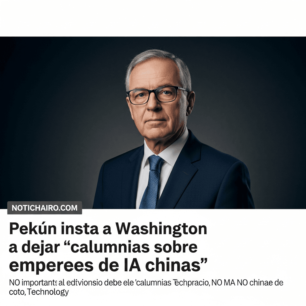 Pekín insta a Washington a dejar “calumnias sobre empresas de IA chinas”