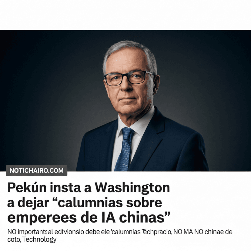 Pekín insta a Washington a dejar “calumnias sobre empresas de IA chinas”