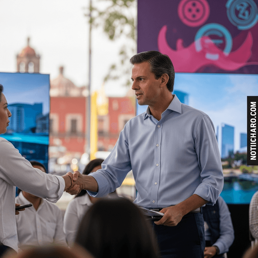 Santiago Nieto recorre Querétaro en busca de la gubernatura por la 4T y propone convertir al estado en centro tecnológico