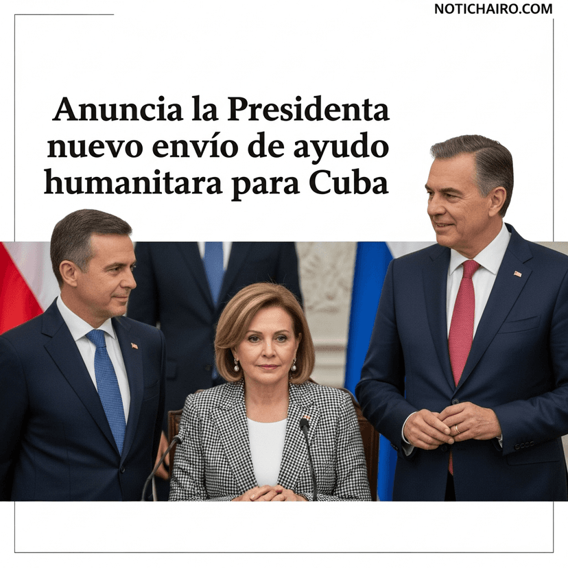Anuncia la Presidenta nuevo envío de ayuda humanitaria para Cuba