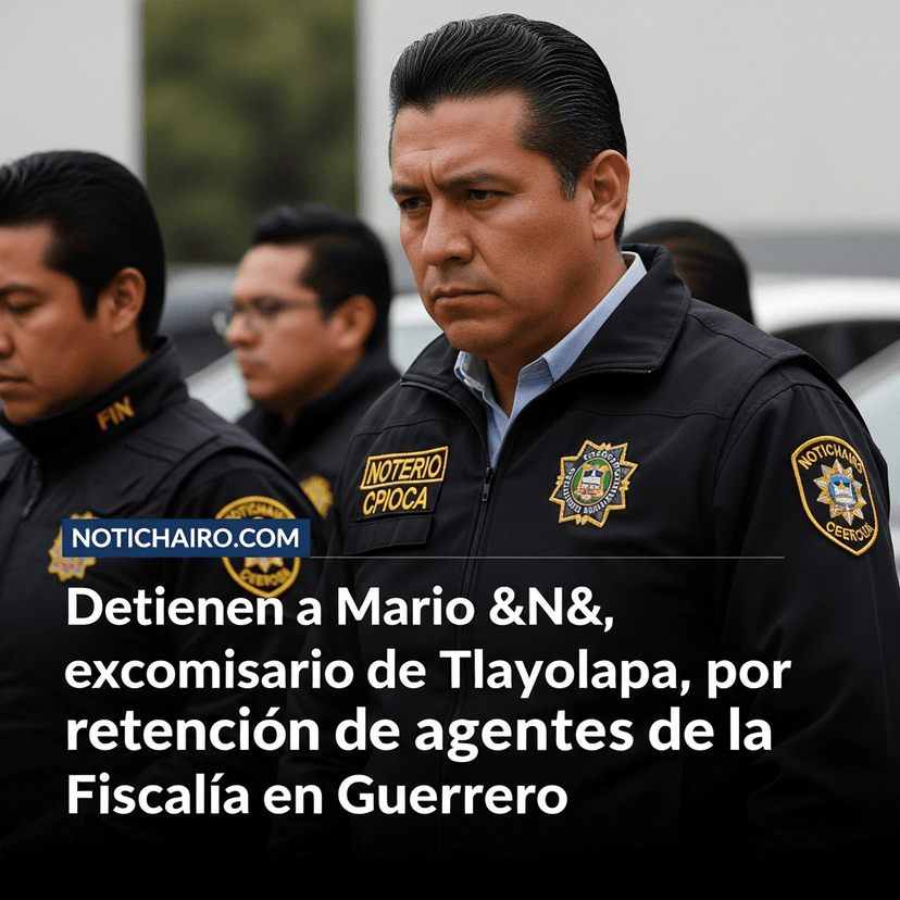 Detienen a Mario "N", excomisario de Tlayolapa, por retención de agentes de la Fiscalía en Guerrero