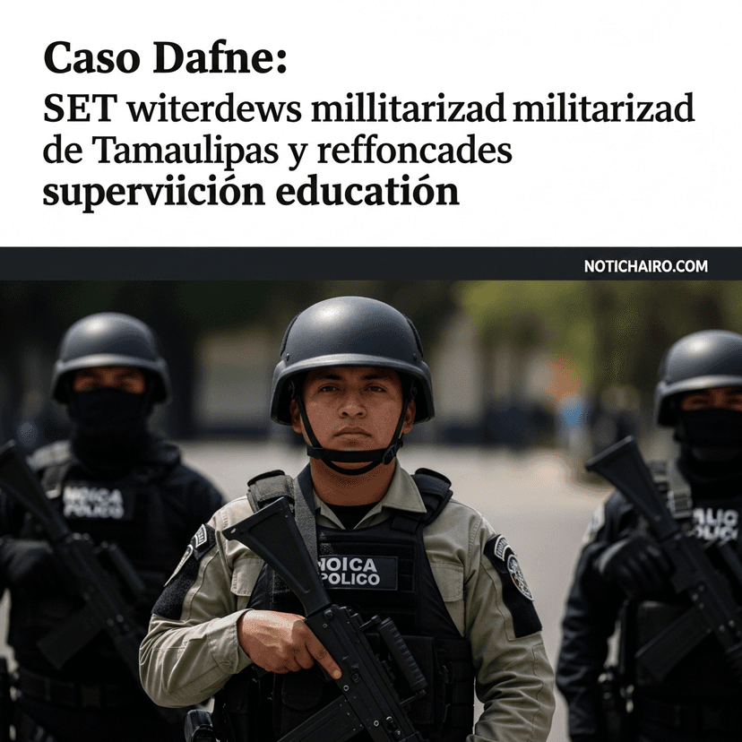Caso Dafne: SET retira escuelas con modalidad militarizada de Tamaulipas y reforzará la supervisión educativa
