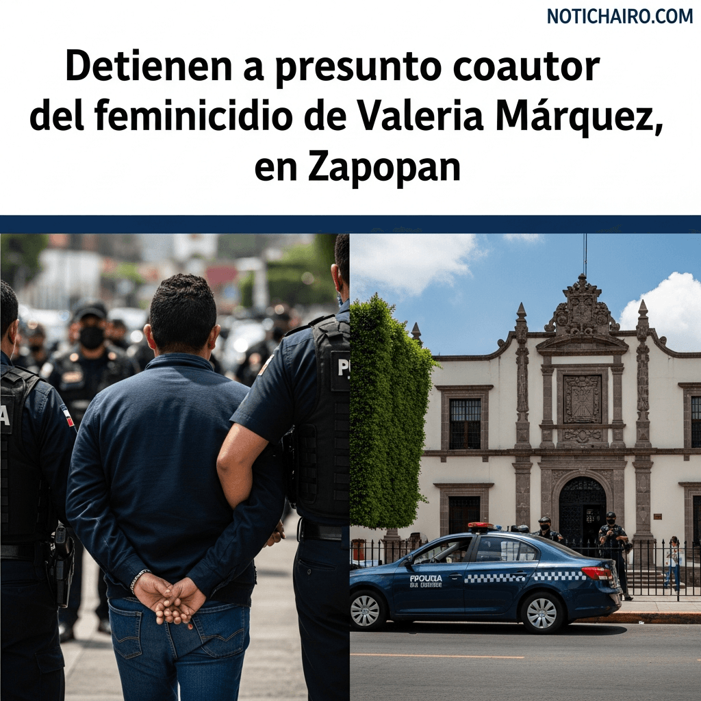 Detienen a presunto coautor del feminicidio de Valeria Márquez, en Zapopan