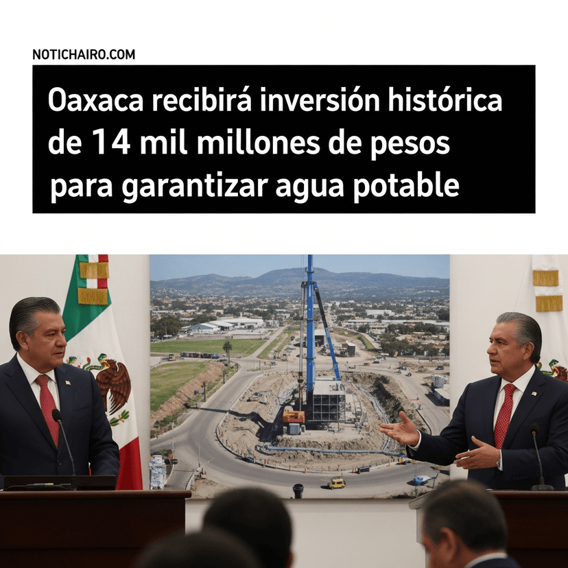 Oaxaca recibirá inversión histórica de 14 mil millones de pesos para garantizar agua potable