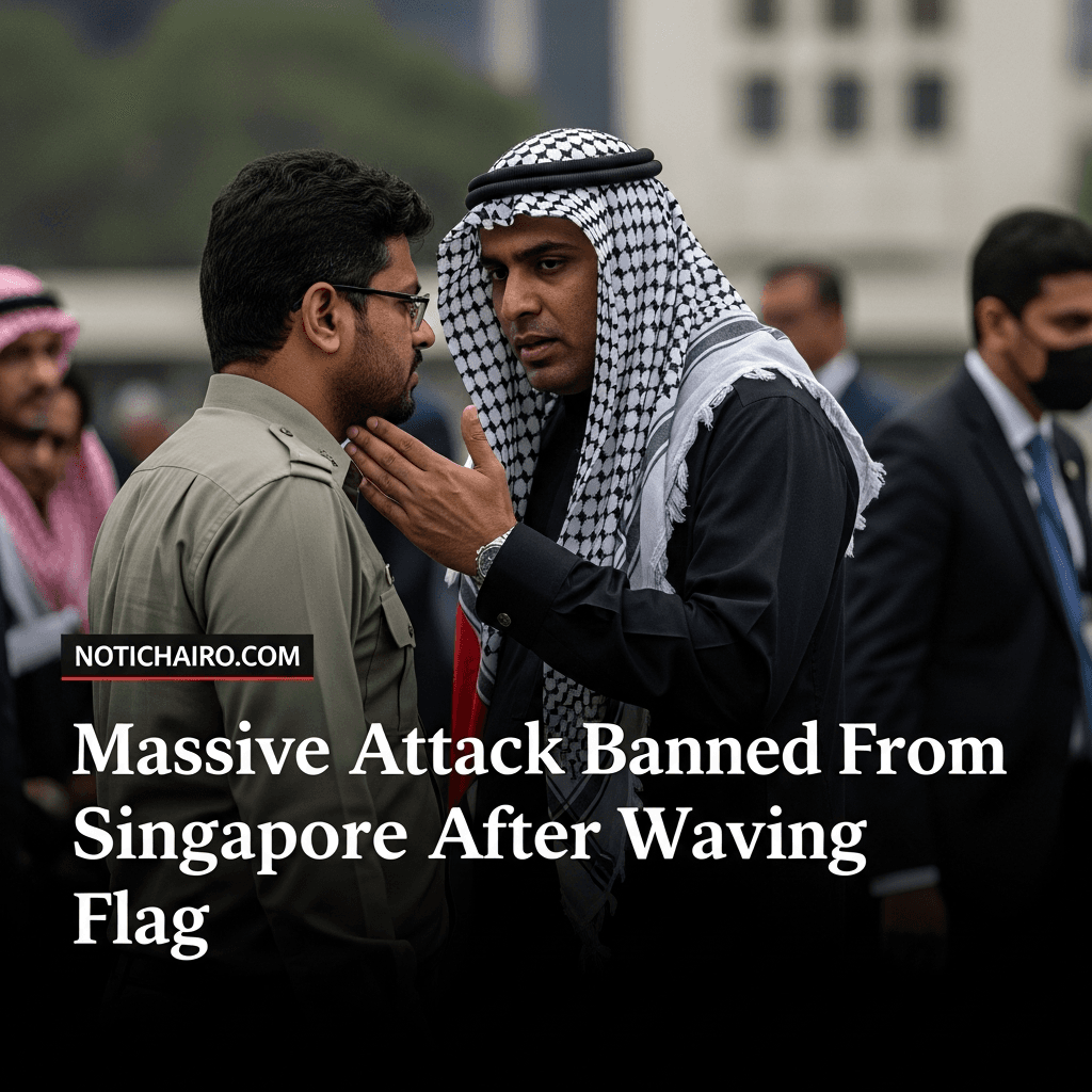Prohíben la entrada de Massive Attack a Singapur tras ondear bandera de Palestina