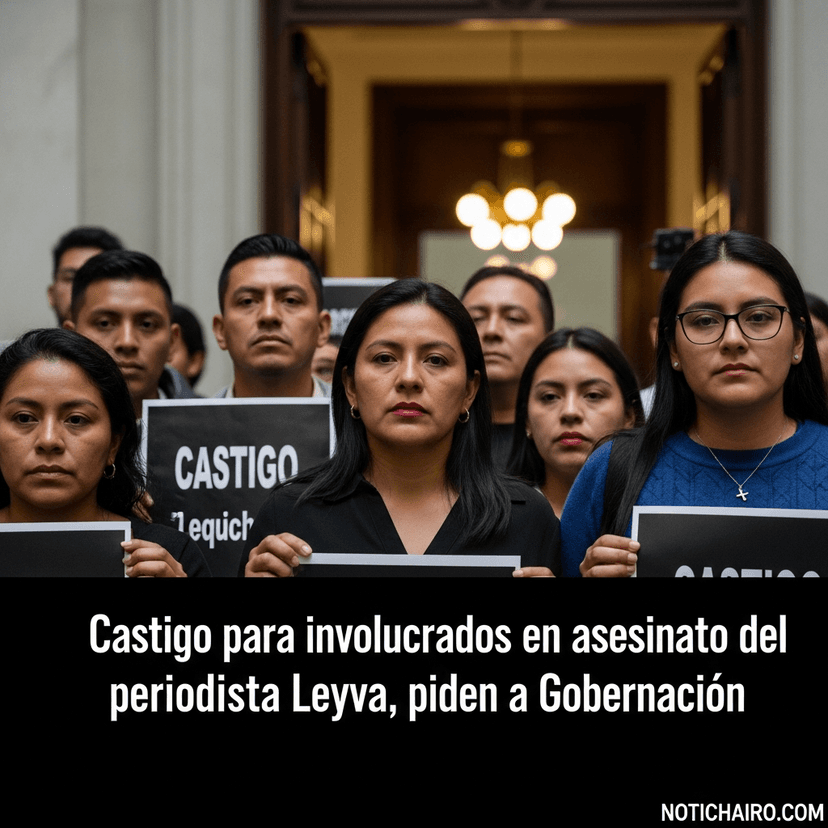 Castigo para involucrados en asesinato del periodista Leyva, piden a Gobernación