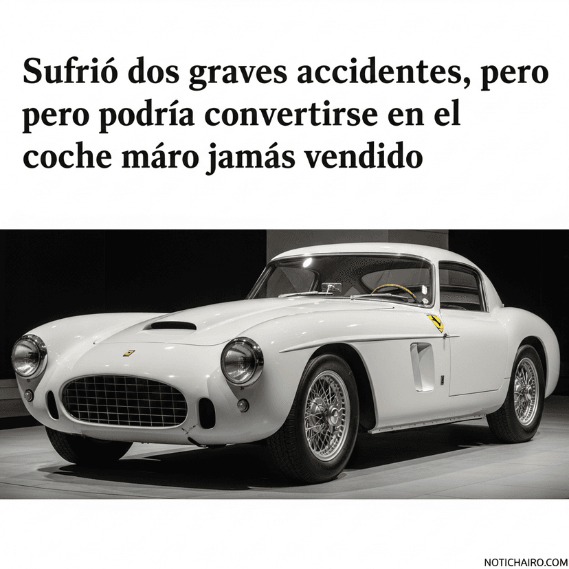 Sufrió dos graves accidentes, pero podría convertirse en el coche más caro jamás vendido