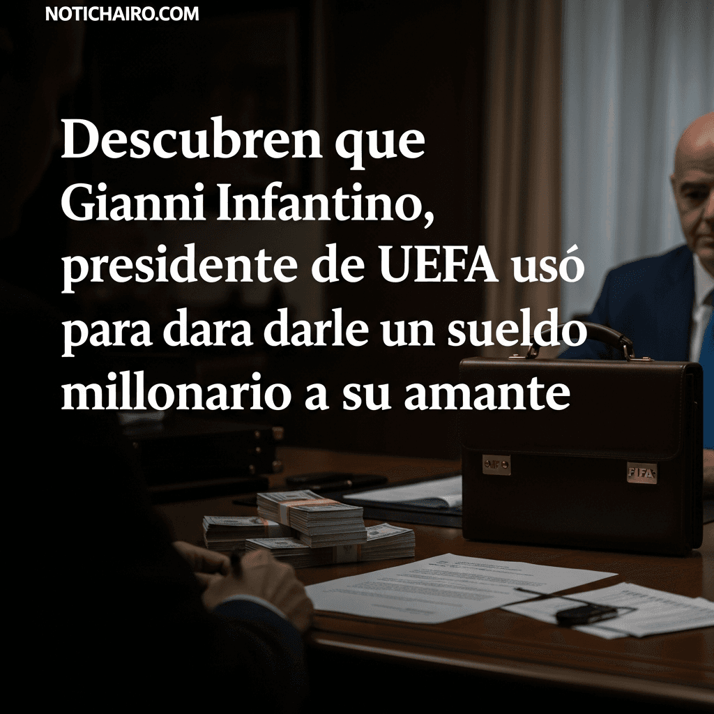 Descubren que Gianni Infantino, presidente de FIFA, usó dinero de UEFA para darle un sueldo millonario a su amante