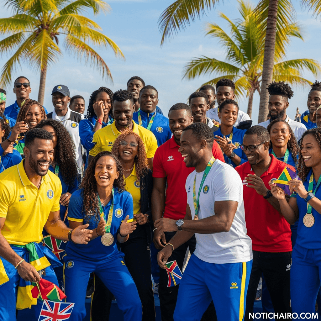 Disfrutan atletas clausura caribeña