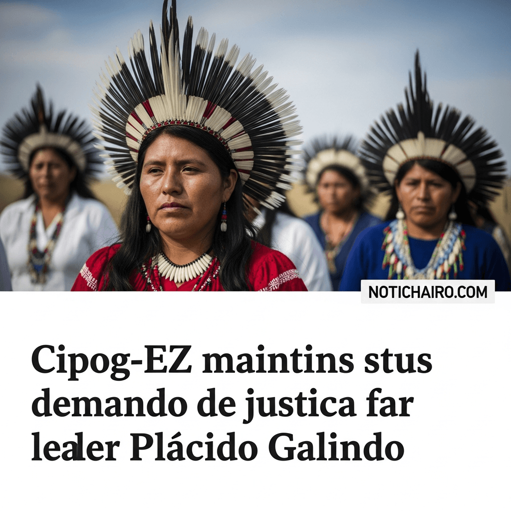 Cipog-EZ mantiene su exigencia de justicia para el líder indígena Plácido Galindo