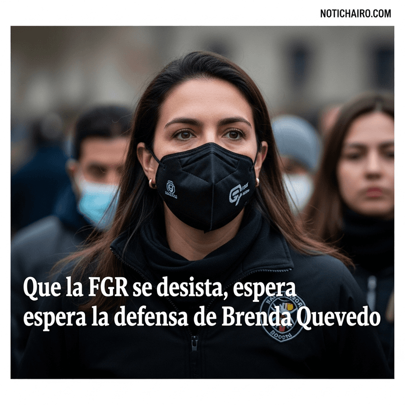 Que la FGR se desista, espera la defensa de Brenda Quevedo