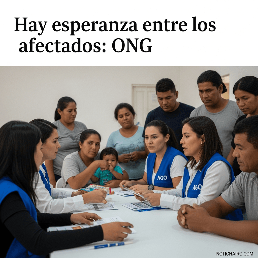 Hay esperanza entre los afectados: ONG