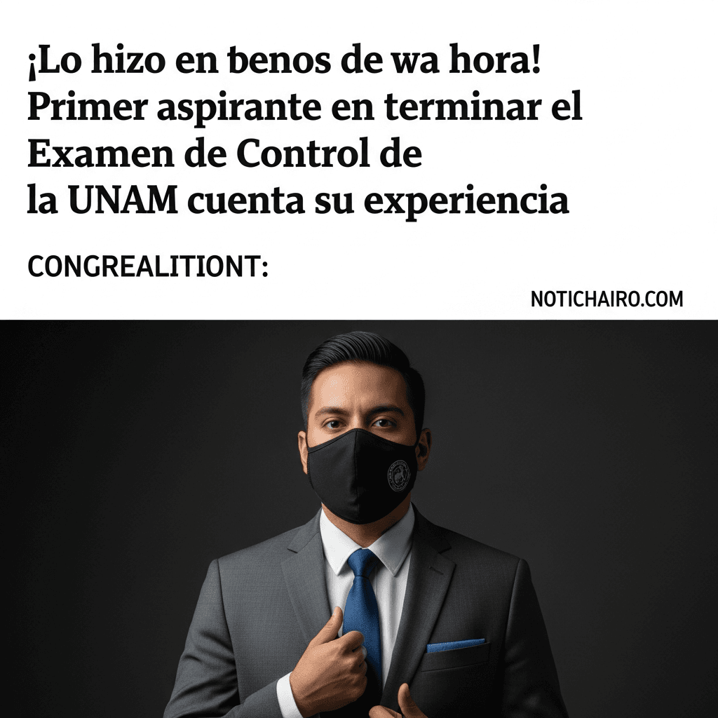 ¡Lo hizo en menos de una hora! Primer aspirante en terminar el Examen de Control de la UNAM cuenta su experiencia