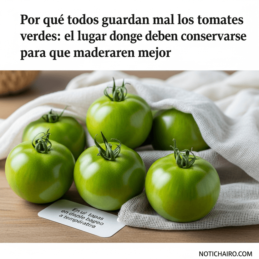 Por qué todos guardan mal los tomates verdes: el lugar donde deben conservarse para que maduren mejor