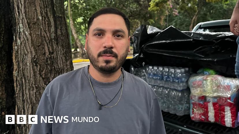 "Agarré mis ollas y me vine a ayudar": el cocinero venezolano que viajó a Caracas para ofrecer comidas a las víctimas de los terremotos de La Guaira