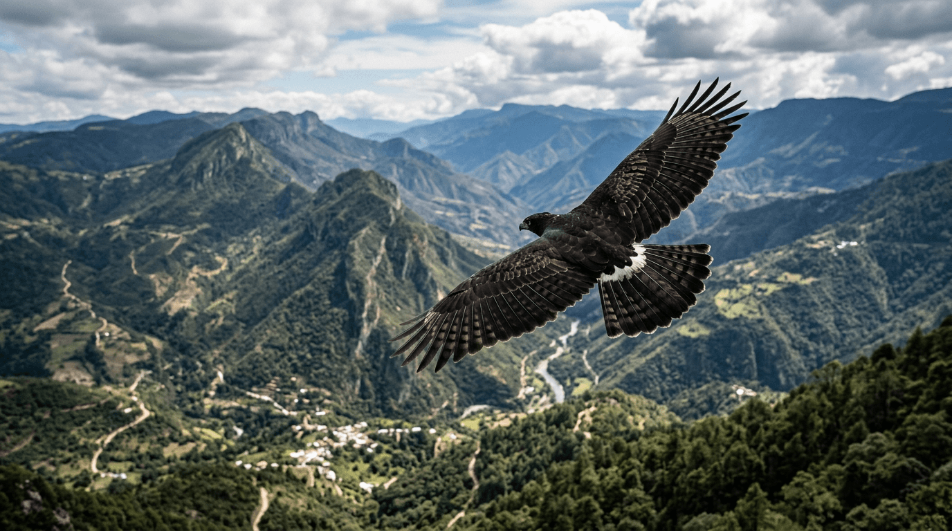 Aparece águila tirana en la Sierra Gorda
