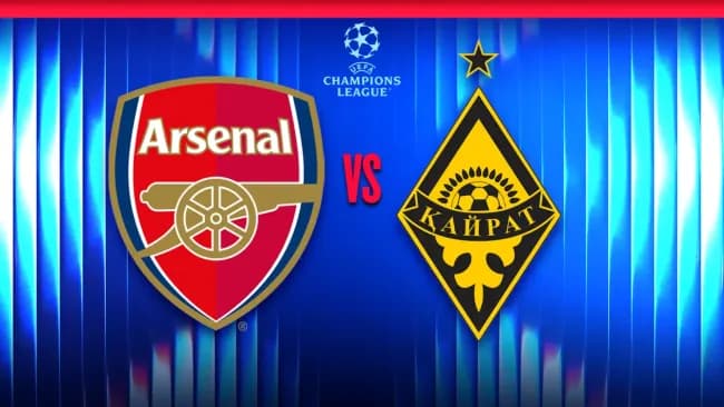 Arsenal vs Kairat Almaty: ¿Cuándo y dónde ver el juego de la J8 de Champions League?