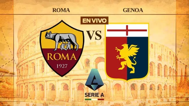 AS Roma vs Genoa de Johan Vásquez EN VIVO Serie A Jornada 17