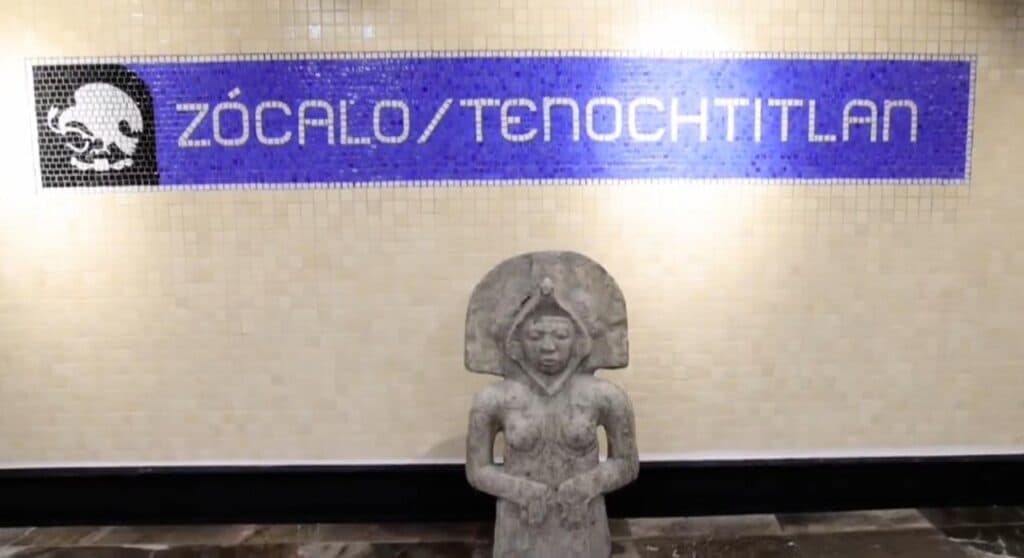 Así quedó Metro Zócalo, con muro verde, maquetas y esculturas: “ya podemos abrirlo”, dice Brugada