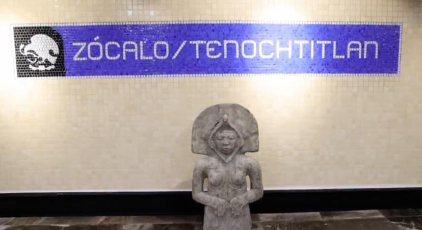Así quedó Metro Zócalo, con muro verde, maquetas y esculturas: “ya podemos abrirlo”, dice Brugada