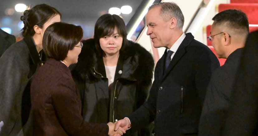 Carney llega a Pekín. Canadá intenta abrazarse de China: EU se volvió menos confiable