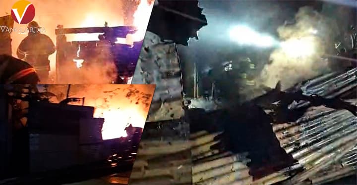 Casa de quema tras discusión entre vecinos en la colonia Acosta Lagunes, en Veracruz