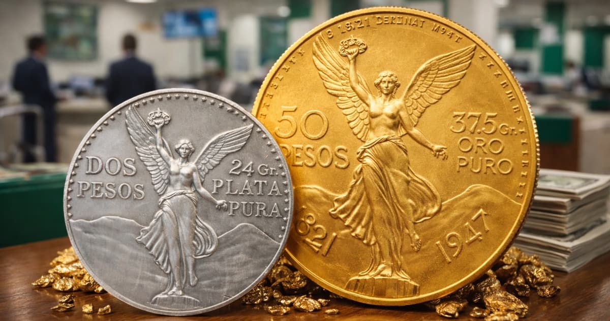 Centenario rompe el techo de los 120 mil pesos: precio de las monedas de oro y plata