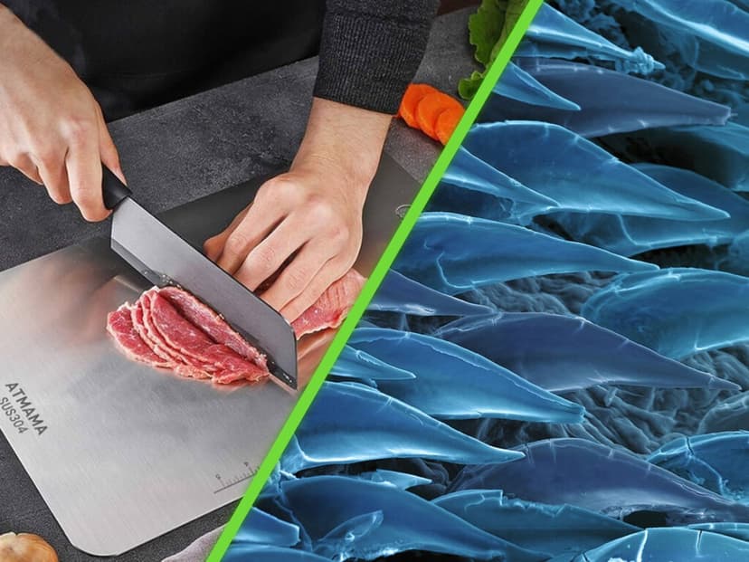Científicos crearon superficies para cocina anti microbios con un método inesperado: imitaron la piel de los tiburones