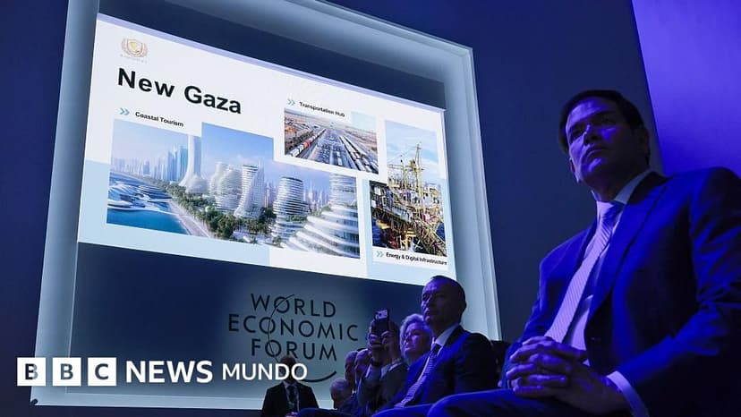 Cómo es el polémico plan para construir una "Nueva Gaza" con rascacielos que presentó EE.UU. en el Foro de Davos