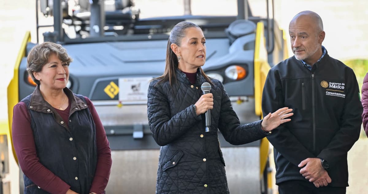 CSP destaca compra de 30 trenes de repavimentación para el Edomex y caminos de México