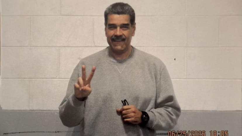 De gris y visiblemente delgado: Maduro comparte fotos suyas por primera vez desde que está en prisión